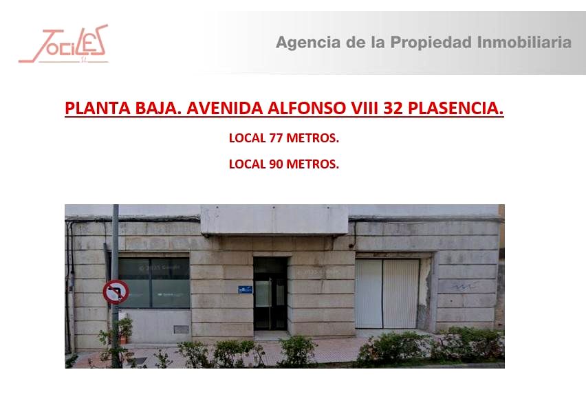 Local en AVENIDA ALFONSO VIII 32, plasencia, caceres de 106 m2