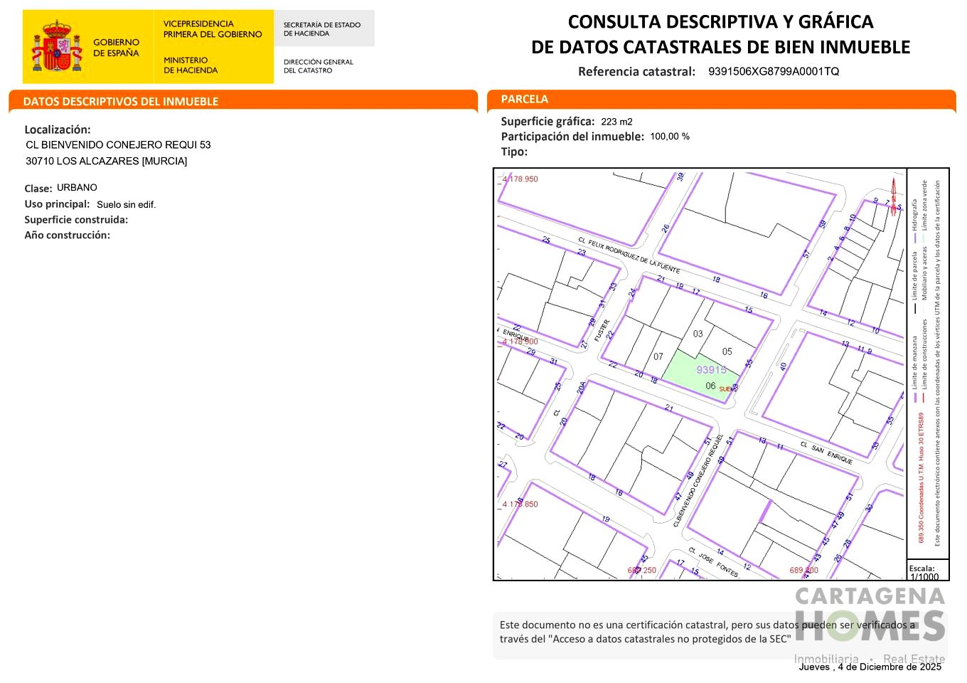 terrenos en los-alcazares · los-alacazares 99900€