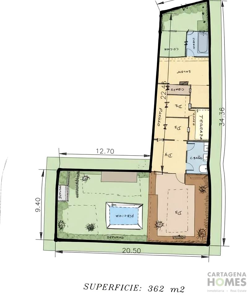 villas en murcia · la-alberca 330000€