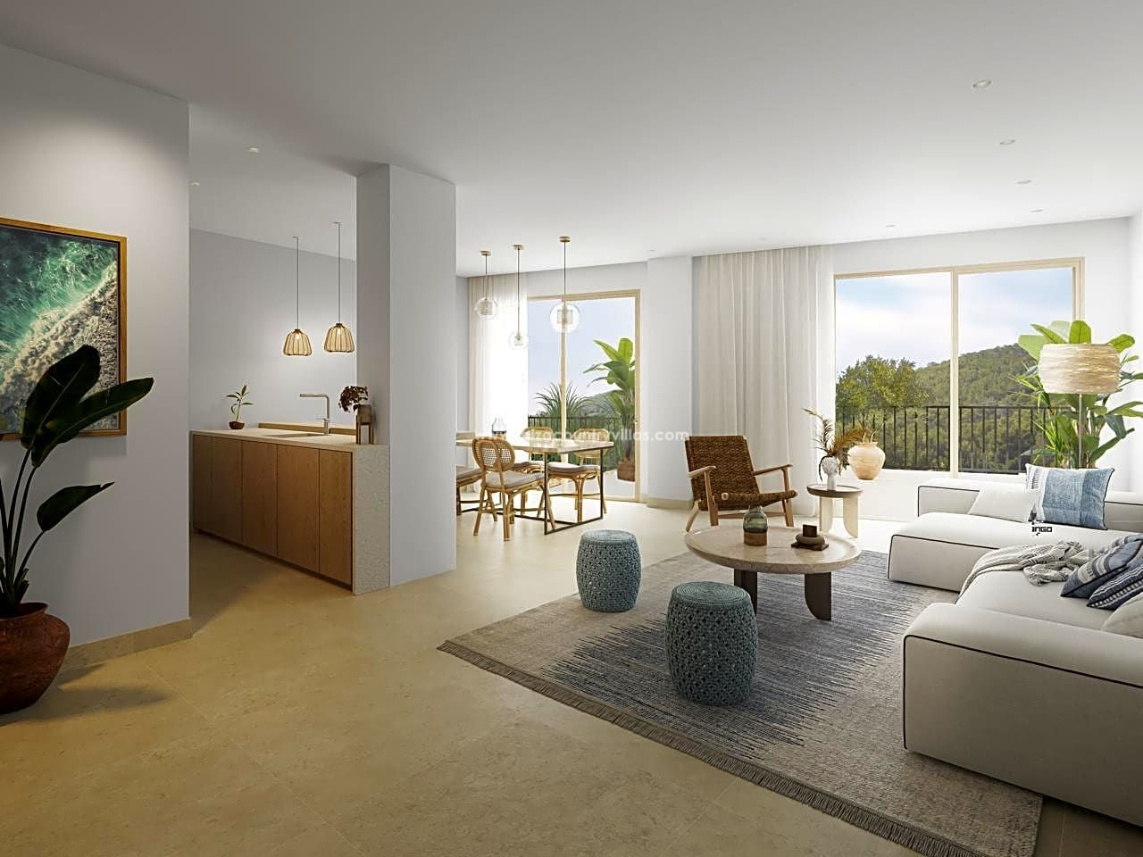 Exclusive new 3-bedroom apartments in Santa Eulalia
