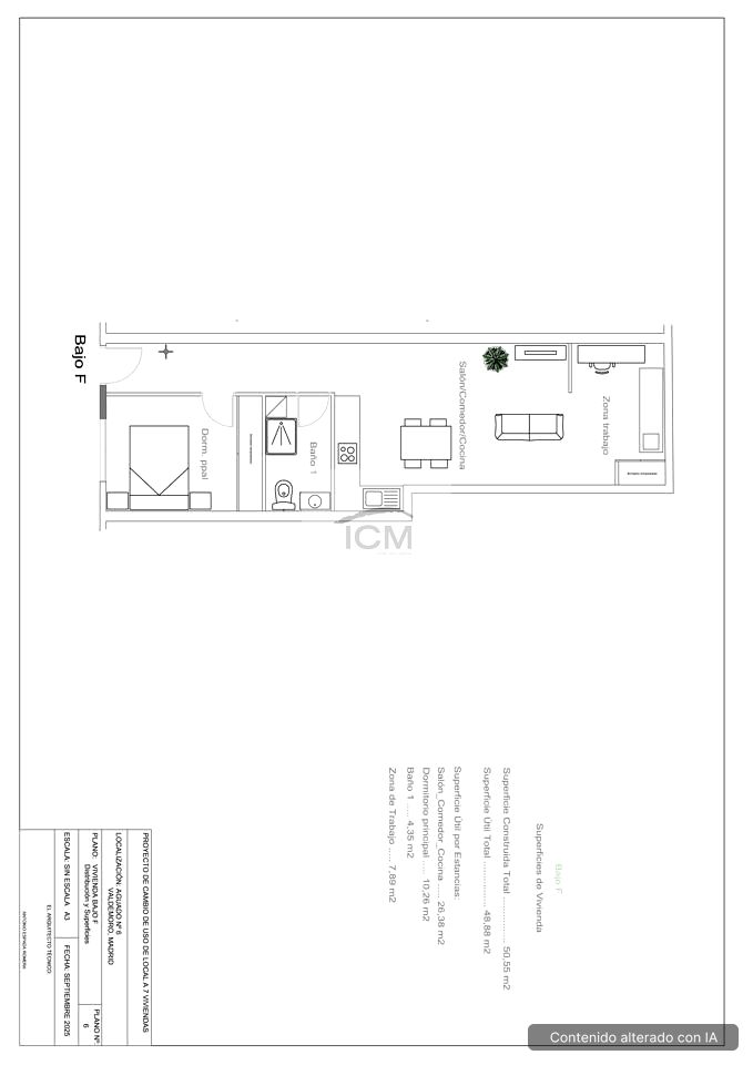 Piso en Calle Aguado, Valdemoro, Madrid de 56 m2